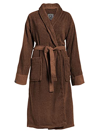 ESSENZA Bademantel Connect Organic Uni Leather Brown,XS, 100% Bio-Baumwollfrottier (GOTS), Uni im Sale